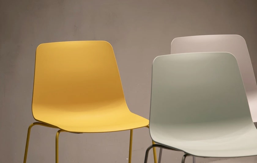 Modern multi-colored chairs